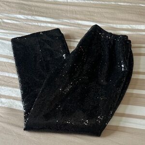 Black Sequin Pants